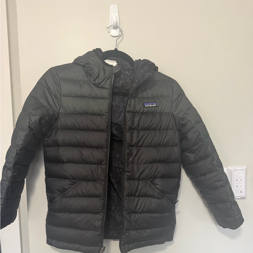 Boys Patagonia Black Hooded Jacket